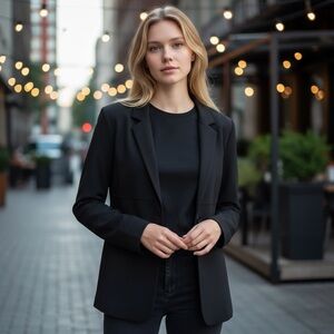 Sharon Young Classic Black Blazer